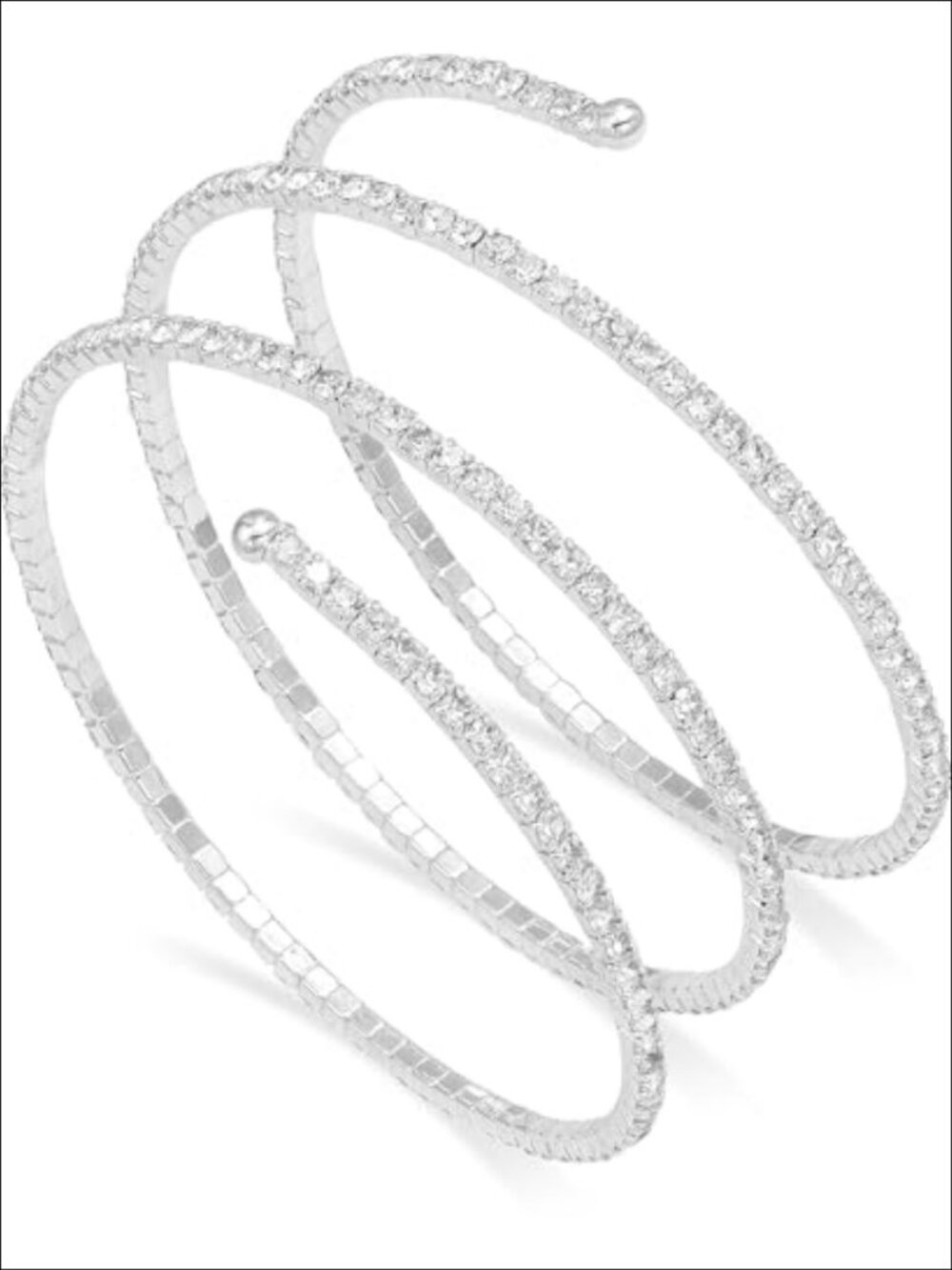 Rhinestone Cuff Bracelet Crystal Elastic Bangle